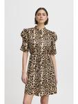 Платье IXNINA, стандартного кроя, с леопардовым принтом. ICHI - фото 13