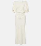 Платье миди Amelie из крепа Staud, слоновая кость - фото