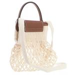 Сумка le pliage filet mesh bag xs Longchamp, бежевый - фото 3