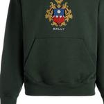 Худи с вышитым логотипом BALLY, зеленый - фото 6