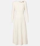 Коктейльное платье из креп-сатина Roland Mouret, белый - фото