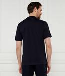 Футболка с логотипом в рубчик Regular fit Boss Green, синий - фото 3