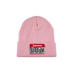 Шапка-бини Supreme Gonz с именной табличкой Розовая - фото