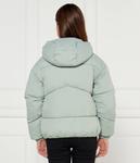 Куртка детская Calvin Klein Jeans короткая с капюшоном, зеленый - фото 3