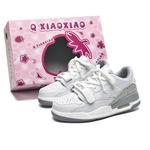 Кроссовки для скейтбординга Circle Small Mid Top унисекс белые с коробкой, розовые голубые желтые - фото