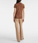 Футболка из хлопкового джерси с логотипом Prada, Tabacco - фото 3