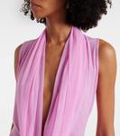 Полупрозрачное платье David Koma, Pink - фото 4