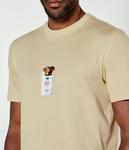 Футболка Hugo Dilesses свободной посадки, бежевый - фото 4