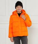 Куртка детская Tommy Hilfiger утепленная с капюшоном, оранжевый - фото