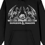 Мужская толстовка с рисунком Dungeons & Dragons Dice Licensed Character, черный - фото 2