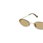 MIU MIU Солнечные очки с логотипом Eyewear, Tortoiseshell - фото 4