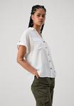 Блузка на пуговицах Vmbumpy Shirt Vero Moda, белоснежная - фото 2