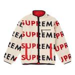 Куртка reversible logo fleece jacket 'natural' Supreme, бежевый - фото