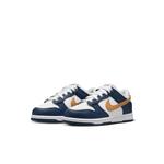 Кроссовки dunk low 'white midnight navy wheat' Nike, белый - фото 3
