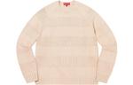 Свитер Supreme Small Box Stripe, бежевый - фото 4