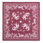 UNDEFEATED Шарф Cotton Silk Unisex Red/Black - фото 2