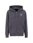 Толстовка с капюшоном на молнии ALPHA INDUSTRIES Basic Zip, темно-серый - фото