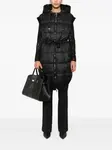 Стеганый жилет с капюшоном TWINSET, черный - фото 2
