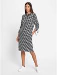 Платье из джерси с черно-белым принтом Heine - фото