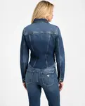 Женская джинсовая куртка Guess, индиго - фото 4