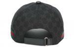 Бейсболка original gg canvas baseball hat with web 'black' Gucci, черный - фото 4