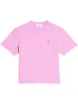 Футболка с монограммой Ami de Coeur AMI Paris, розовый - фото