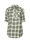 Блуза Yours Clothing CHECK OVERHEAD, Green - фото 4