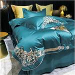 Generic Комплект постельного белья 1000TC с вышивкой - фото 2