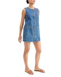 Платье Oakley Denim Shift Dress Veronica Beard, синий - фото 4