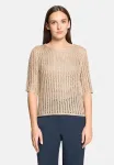 Mit lochmuster basic tshirt Betty Barclay, Beige - фото