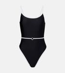 Купальник с поясом Oséree, Black White - фото