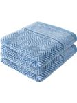 Herzbach home Полотенце для душа в синем цвете - фото