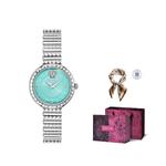 VERSACE Часы Petite Greca Goddess 28mm, Ice Blue - фото 4