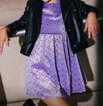 Детское платье Sky Velour в лавандовом цвете Lola + The Boys - фото 2