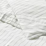 Пододеяльник и 2 наволочки, белый/антрацитовый, 200x200/50x60 см IKEA Doftakleja - фото 4