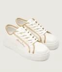 Кроссовки Armani Exchange, экрю - фото 3