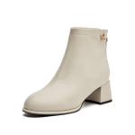 AOKANG Ботильоны женские бежевые - фото