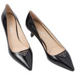 Туфли женские Prada на высоком каблуке, черный - фото 4