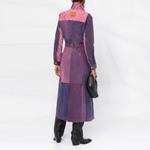 Marine Serre Trench Coats Women's Purple - фото 6