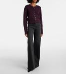 Кашемировый кардиган Everheart Khaite, Plum - фото 2