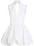 Patou платье мини со сборками, белый - фото