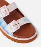 Зигзагообразные сандалии с эффектом омбре Missoni, Blue Ocean - фото 5