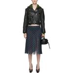 Слоёная юбка с сеткой Acne Studios, синий/белый - фото 3