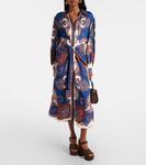 Платье-рубашка с арабесками Farm Rio, Arabesque Scarf Blue - фото 2