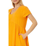 Платье Elliott Lauren Gauze - Short Sleeve V-Neck Dress, цвет Nectarine - фото 2