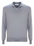 Пуловер-поло с длинными рукавами Cruciani, серый - фото
