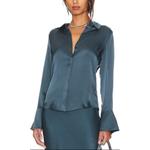 Anine Bing Синяя женская блузка - фото