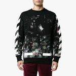 Толстовка galaxy brushed print sweatshirt 'black' Off-White, черный - фото 3