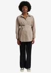 Блуза Vertbaudet Button-down blouse, Taupe/Grey - фото 2