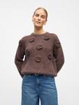 Свитер OBJECT OBJGITTA, шоколадный - фото 3